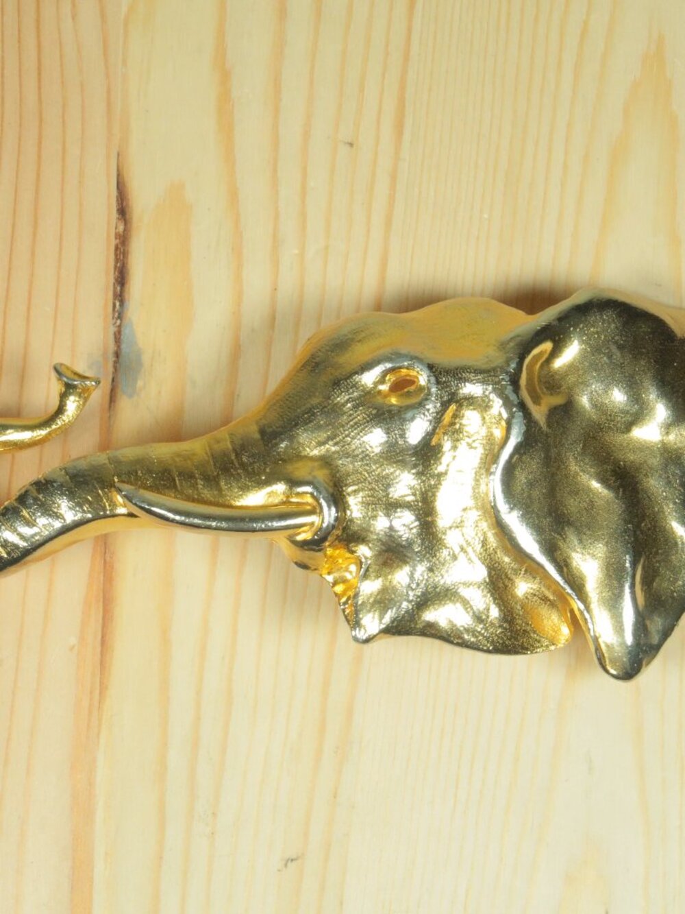 Vintage Christopher Ross 24k Gold Plated Elephant Belt Buckle 6" x 2.5"